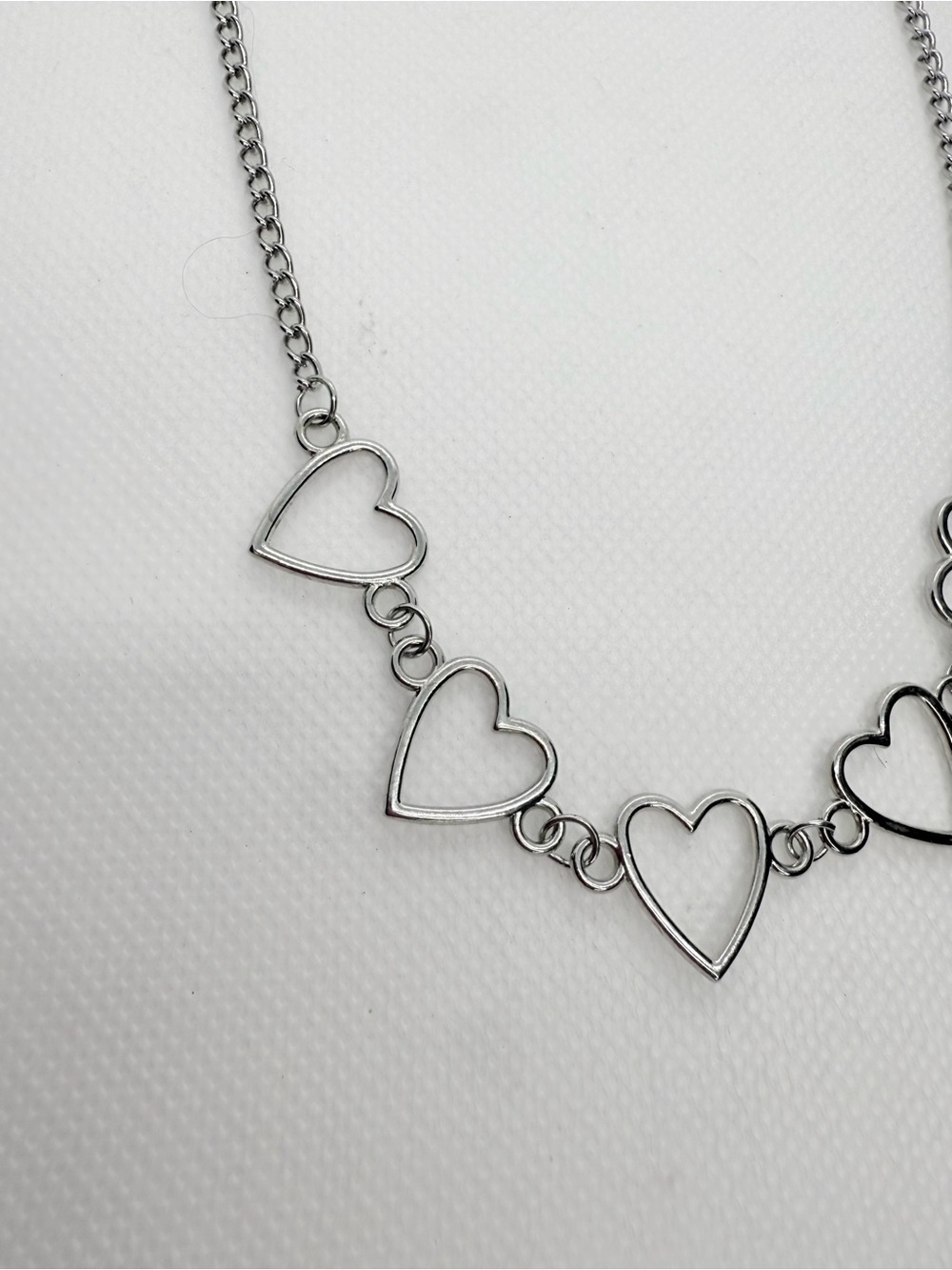 Silver lining Heart Link Necklace - Women's Jewelry - Picture 2 of 6